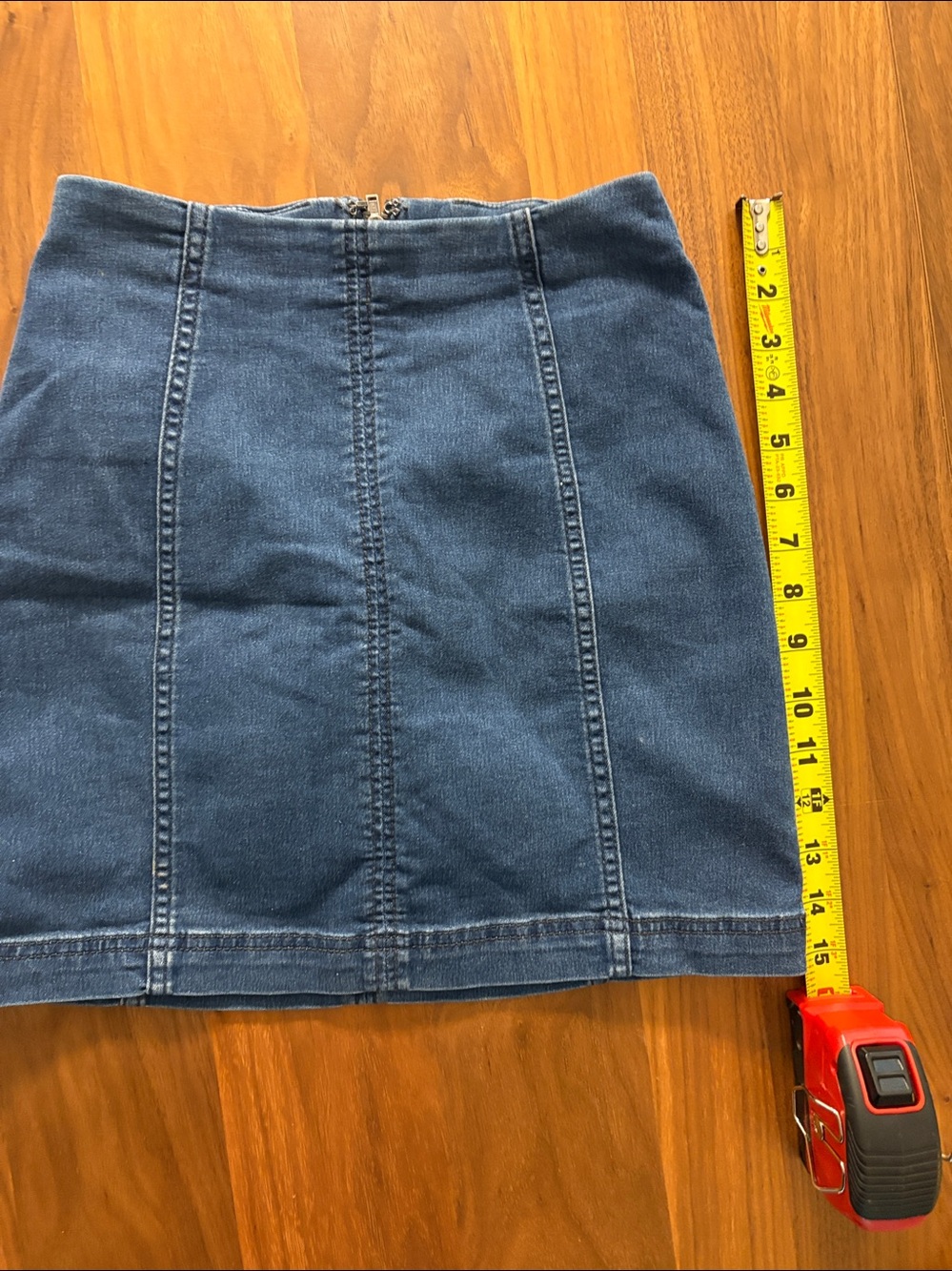 Free People Misses Women’s Jean mini Skirt size 0 - Picture 4 of 4